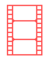 Icoon van een filmstrip
