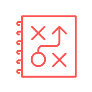 Icon met binder / map en figuren op de cover