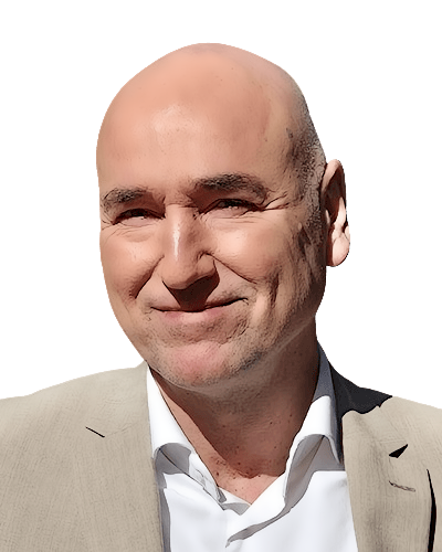 Foto met portret van de trainer Daan van Beek