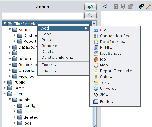 Screenshot van Elixir Repertoire software.