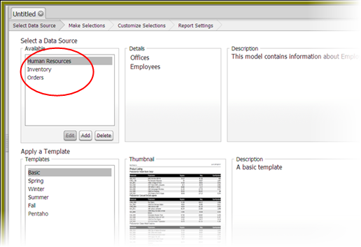 Screenshot van Pentaho Big Data software.