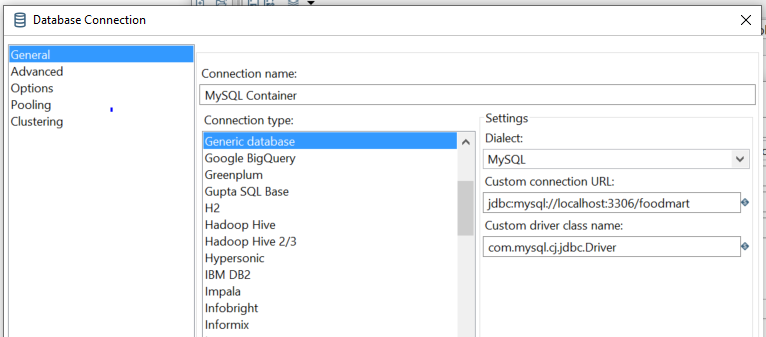 Screenshot van Pentaho Kettle software.