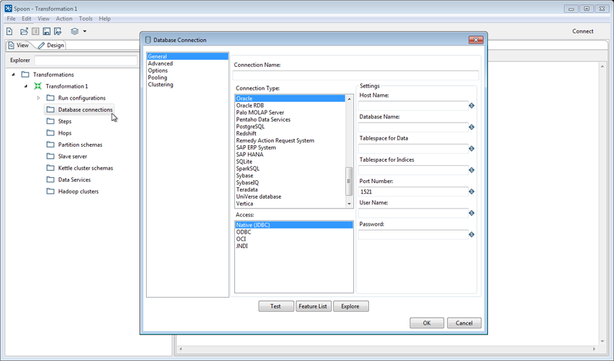 Screenshot van Lumada Data Integration software.