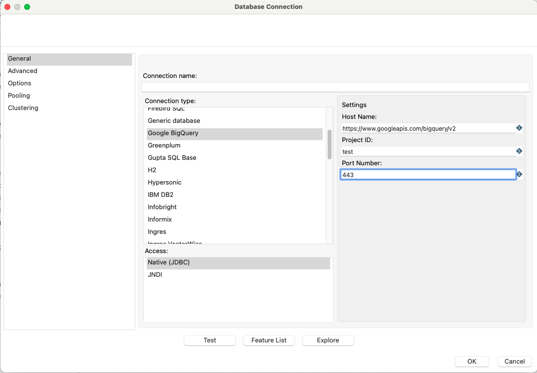 Screenshot van Pentaho Community Edition software.