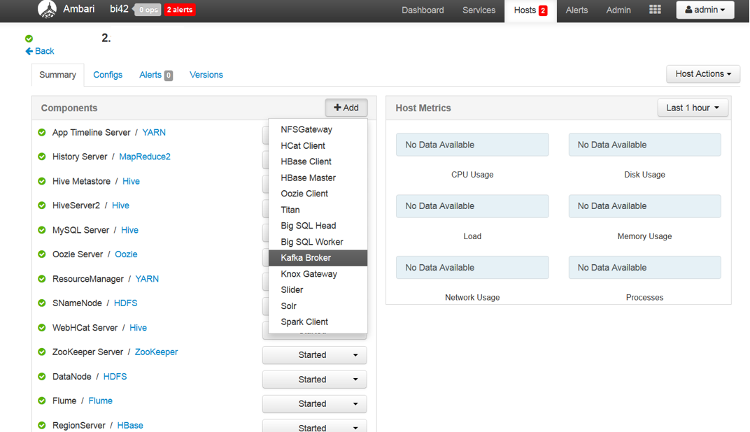 Afbeelding van IBM BigInsights tools.
