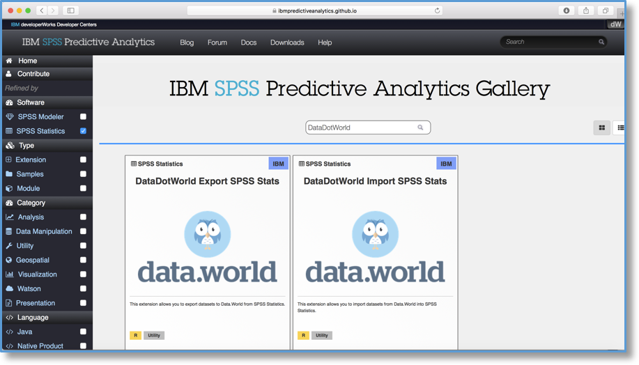 Afbeelding van IBM SPSS Text Analytics tools.