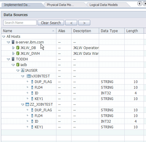 Screenshot van IBM Infosphere Information Analyzer software.