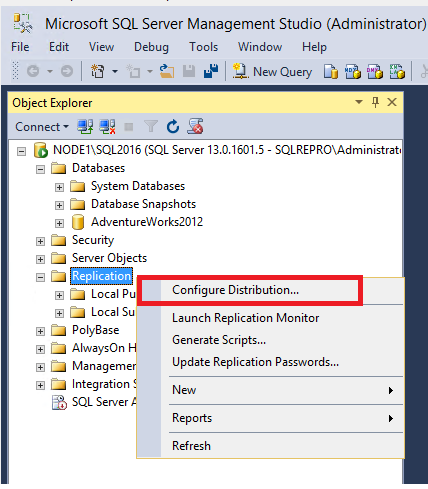 Screenshot van SQL Server Database Replication software.