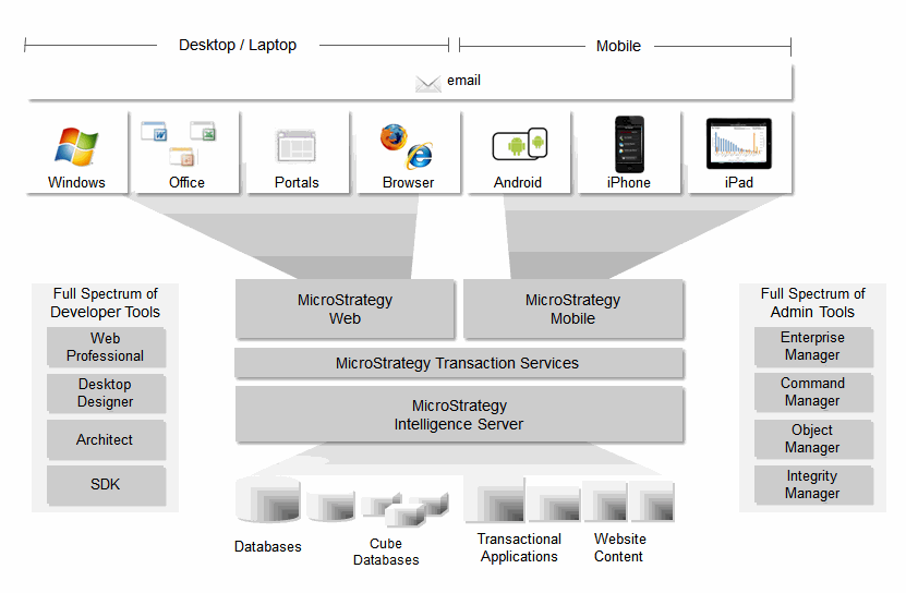 Screenshot van MicroStrategy Data Mining software.