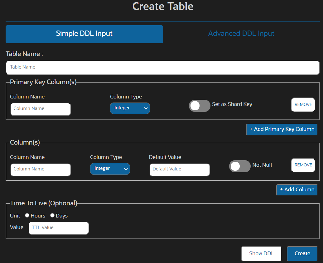 Screenshot van Oracle NoSQL Database software.