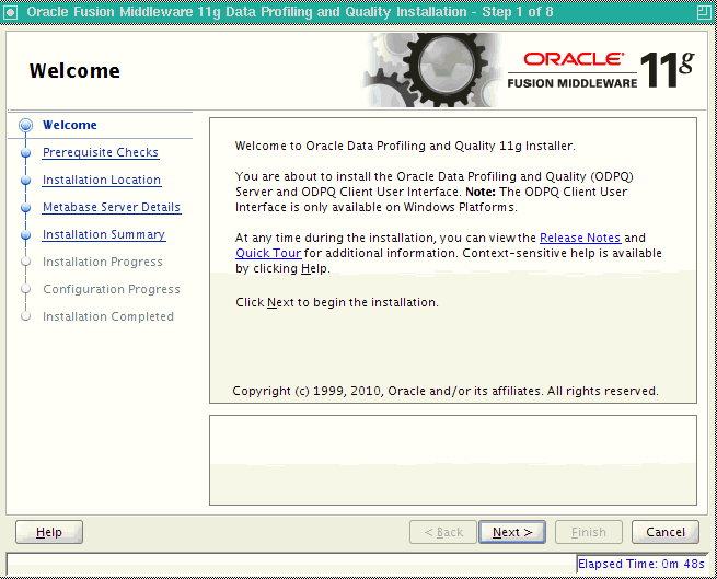 Afbeelding van Oracle Data Profiling tools.