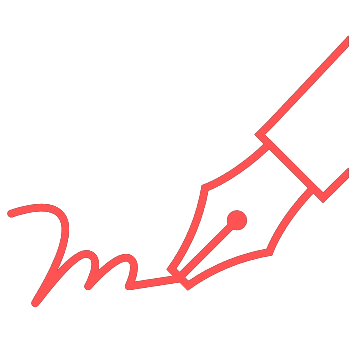 Icon met vulpen die schrijft