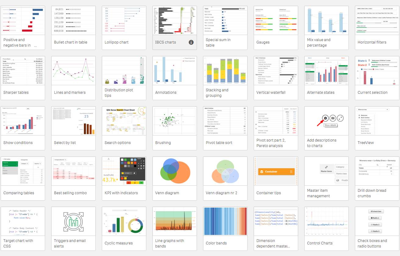 Screenshot van Qlik SAP Analytics software.