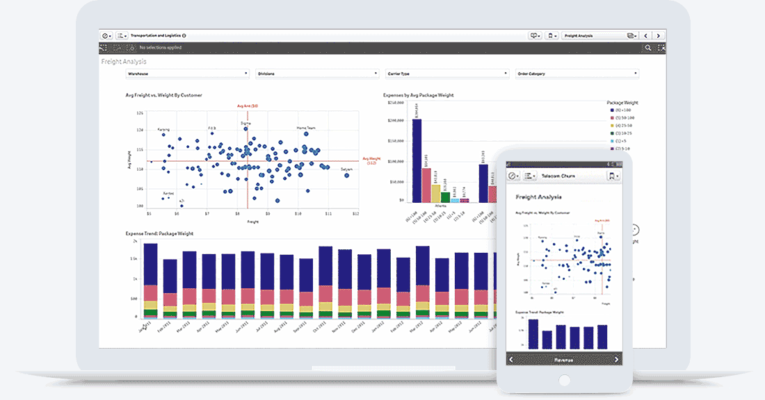 Afbeelding van Qlik SAP Analytics tools.