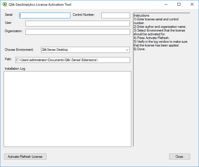 Afbeelding van Qlik Geoanalytics Connector tools.