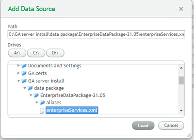 Afbeelding van Qlik Geoanalytics Server tools.
