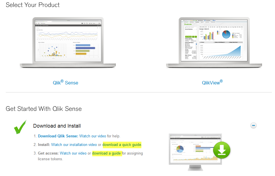 Afbeelding van Qlik Sense Server tools.