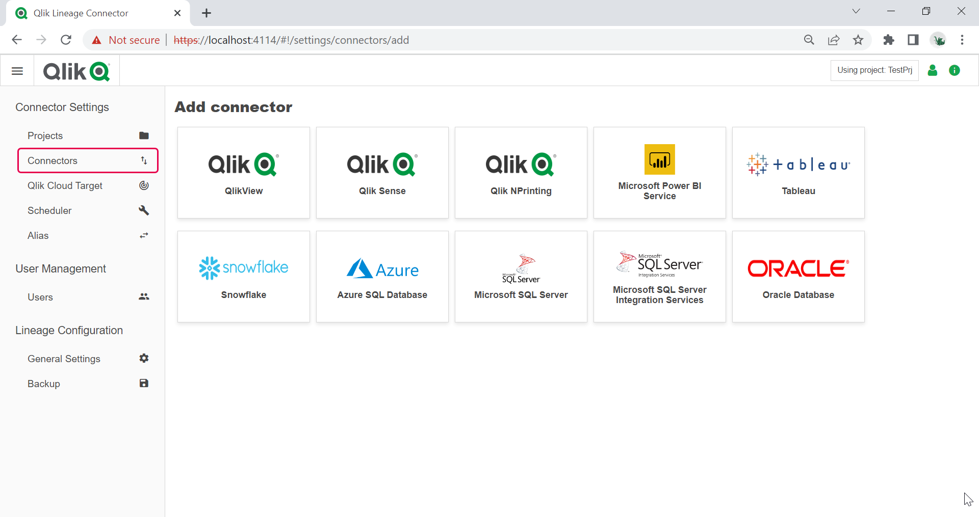 Schema van Qlik Salesforce Connector.