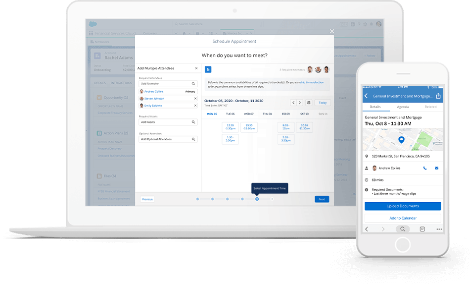 Screenshot van Salesforce Scheduler software.