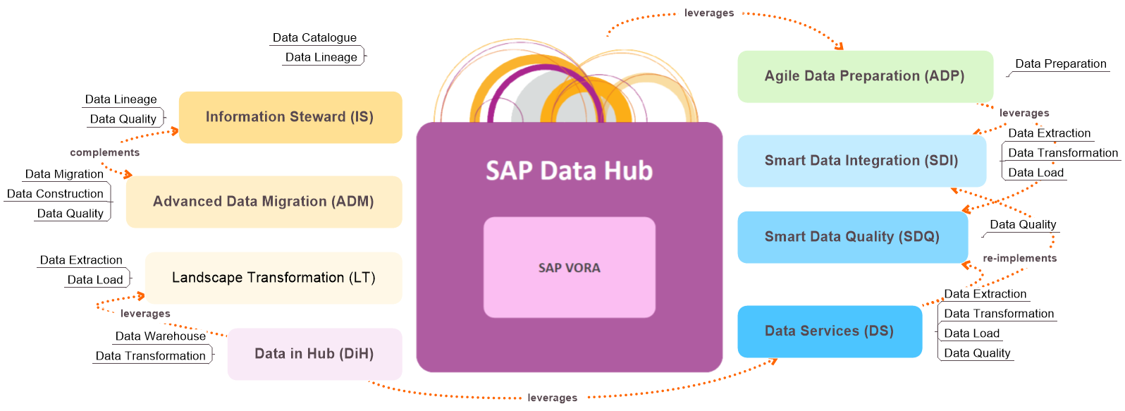 Schema van SAP Data Management.