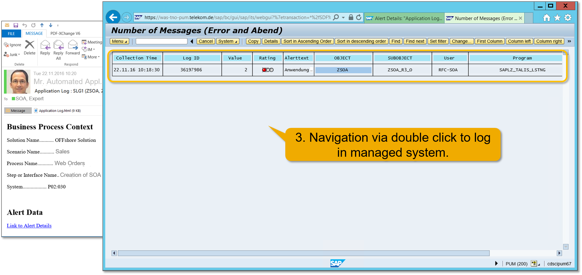 Screenshot van Bpmon Analytics software.