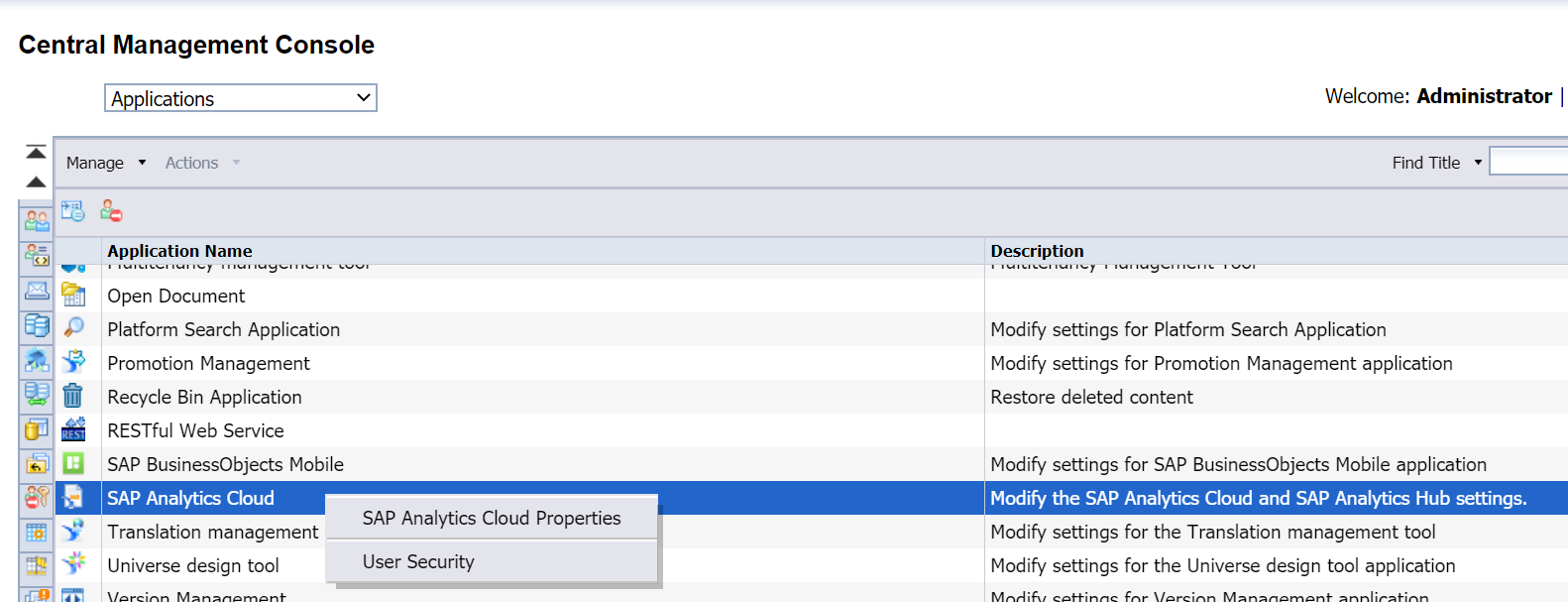 Schema van SAP Analytics Hub.