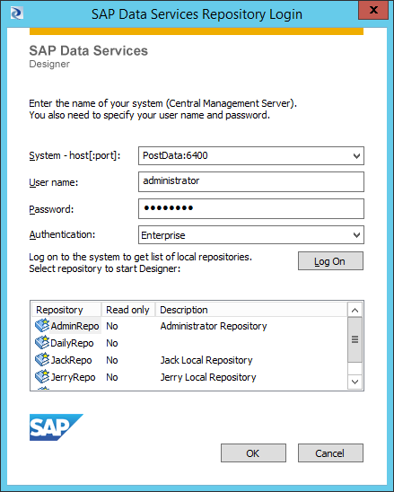 Afbeelding van SAP BusinessObjects Data Services tools.