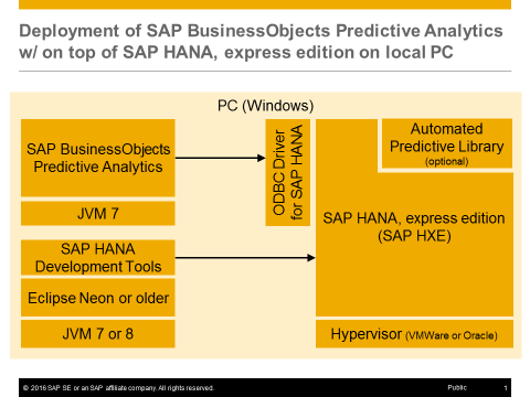 Schema van SAP BusinessObjects Predictive Analytics.