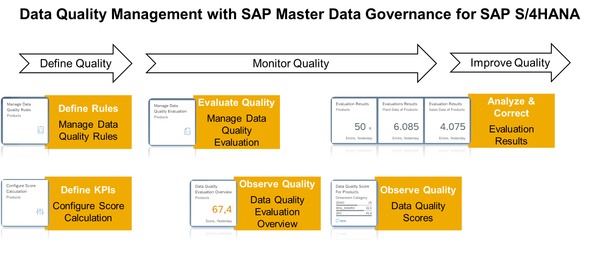 Afbeelding van SAP Data Quality Management tools.
