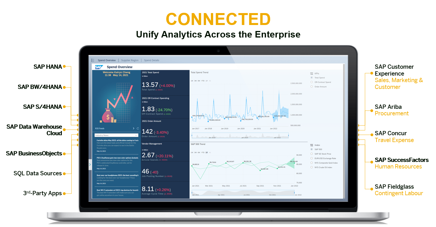 Schema van SAP Enterprise Analytics.