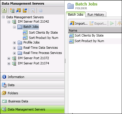 Schema van Dataflux Data Management Server.