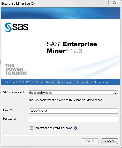 Afbeelding van SAS Enterprise BI Server tools.