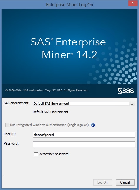 Schema van SAS Enterprise Miner.