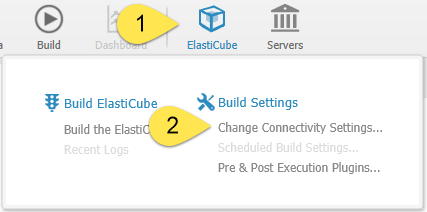 Screenshot van Elasticube Manager software.