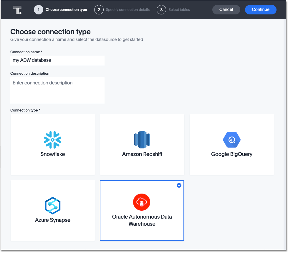 Afbeelding van ThoughtSpot Embrace tools.