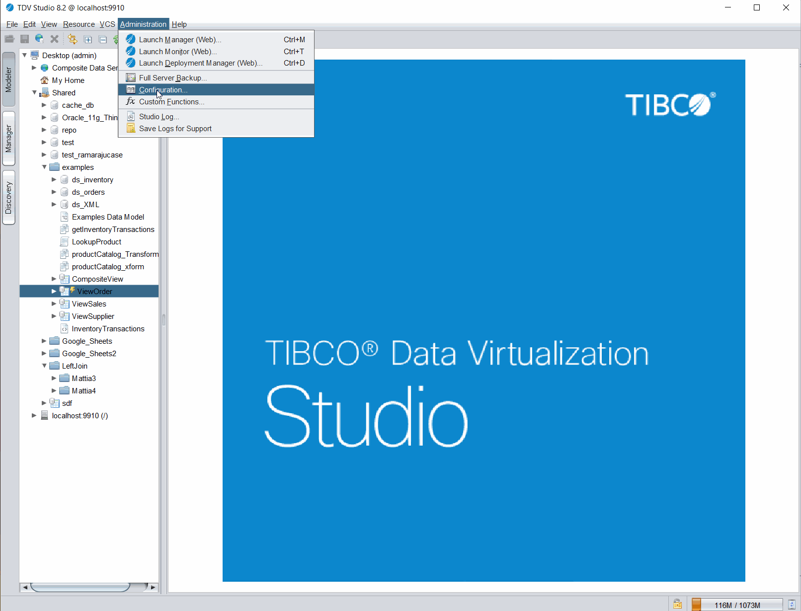 Afbeelding van TIBCO Datagrid Cache tools.
