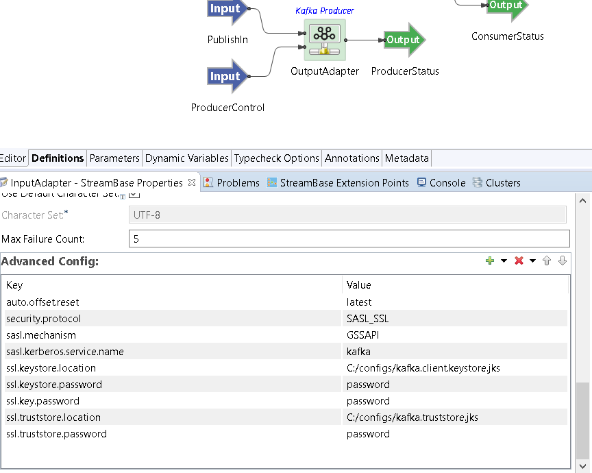 Screenshot van TIBCO Streaming software.