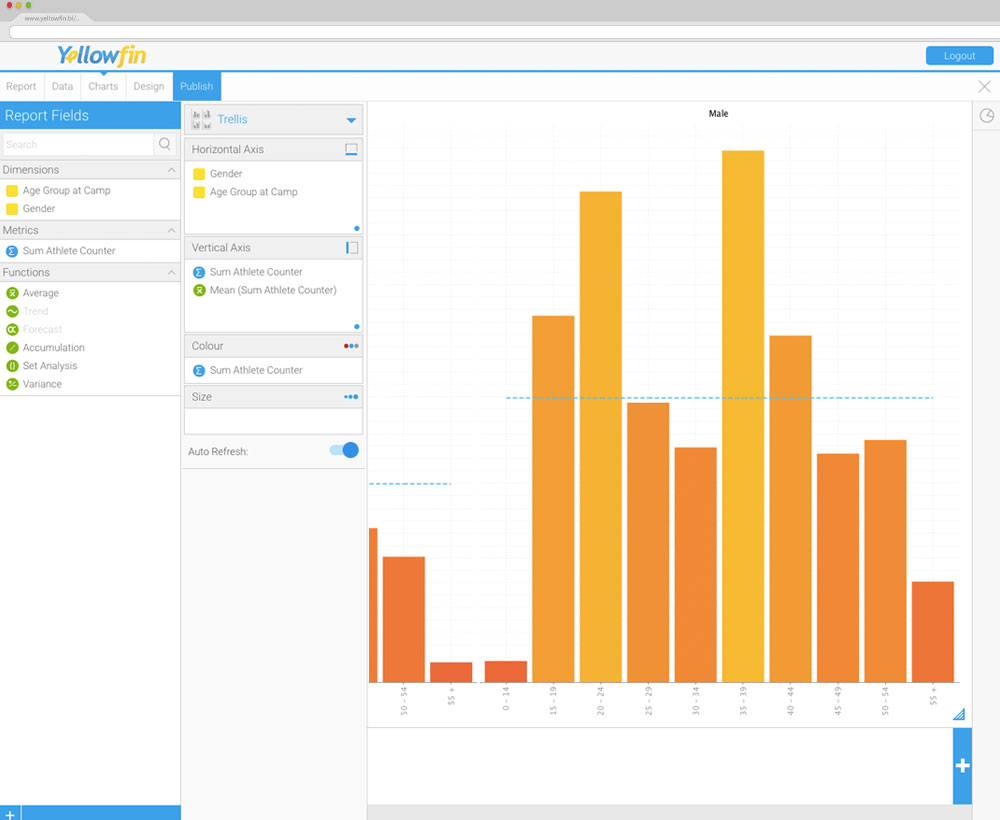 Afbeelding van Yellowfin Data Transformation tools.